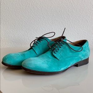 Women’s Paul Smith Turquoise Suede Shoes